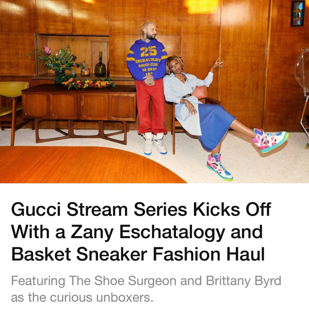 Gucci “”Host pick💖💖Basket high top sneakers - Picture 16 of 17